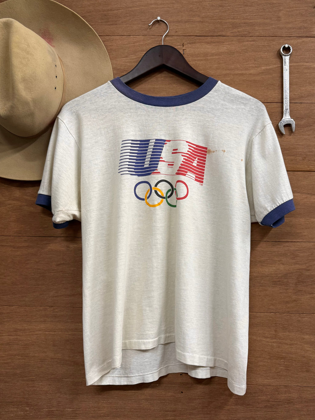 80s Levi’s USA Olympic Ringer Tee