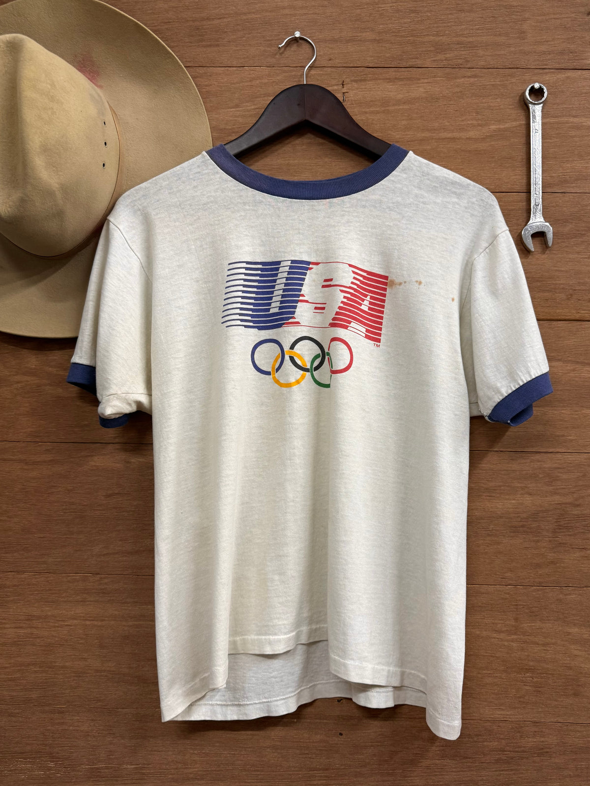 80s Levi’s USA Olympic Ringer Tee