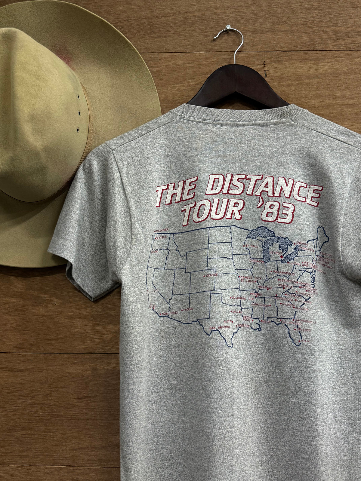 1983 Bob Seger the distance Tour Tee