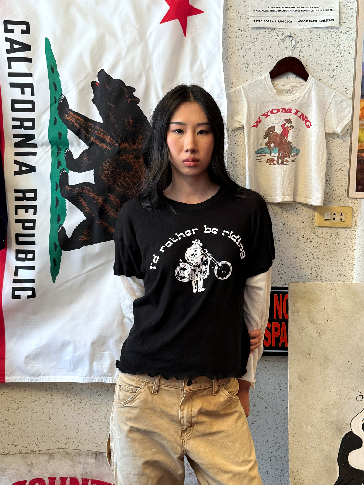 I’d rather be riding Layered Long Sleeve T-Shirt