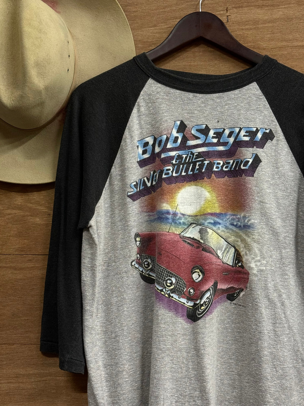 Bob Seger The Distance Tour 1983 Two Tone Tee