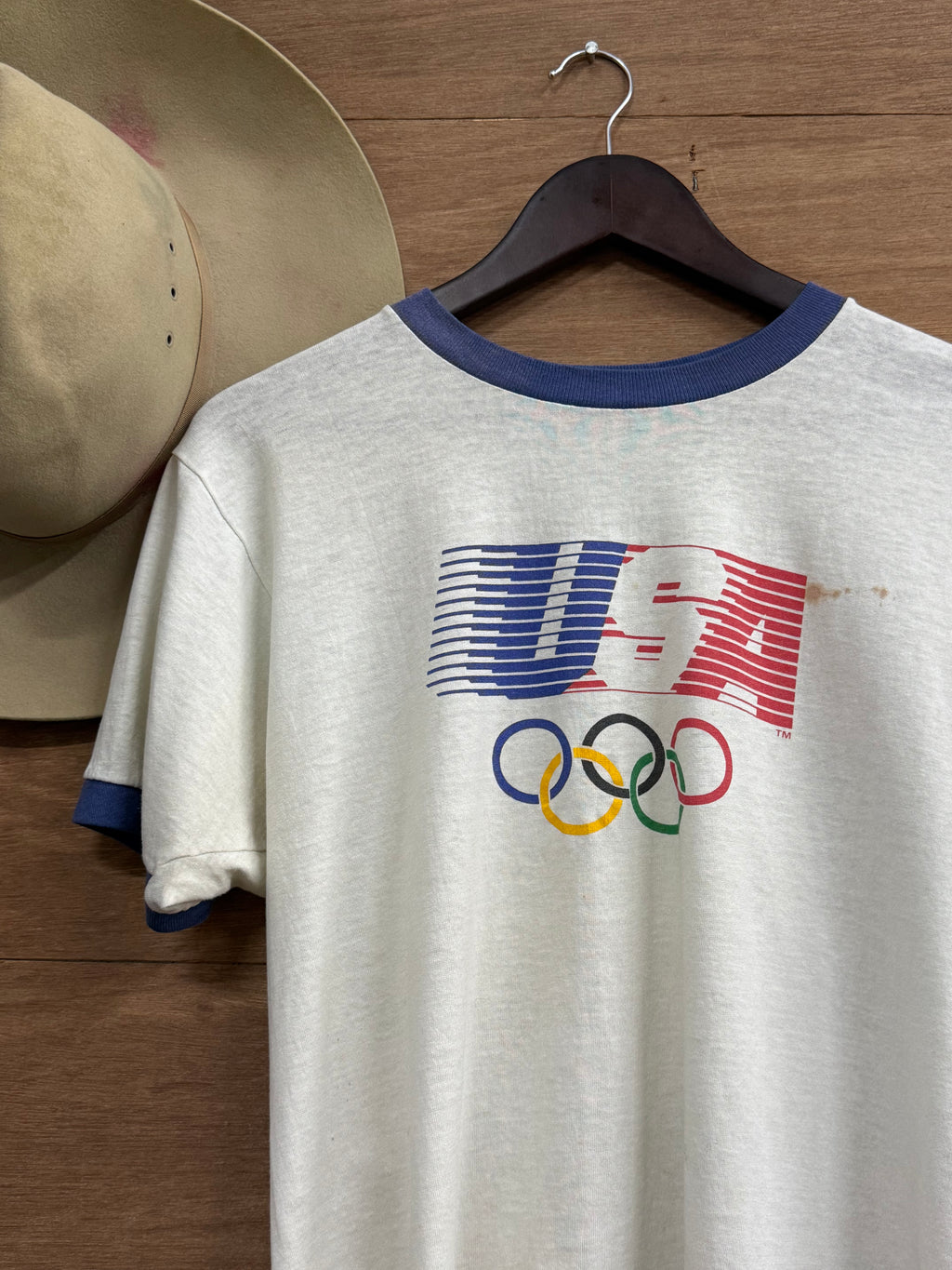 80s Levi’s USA Olympic Ringer Tee