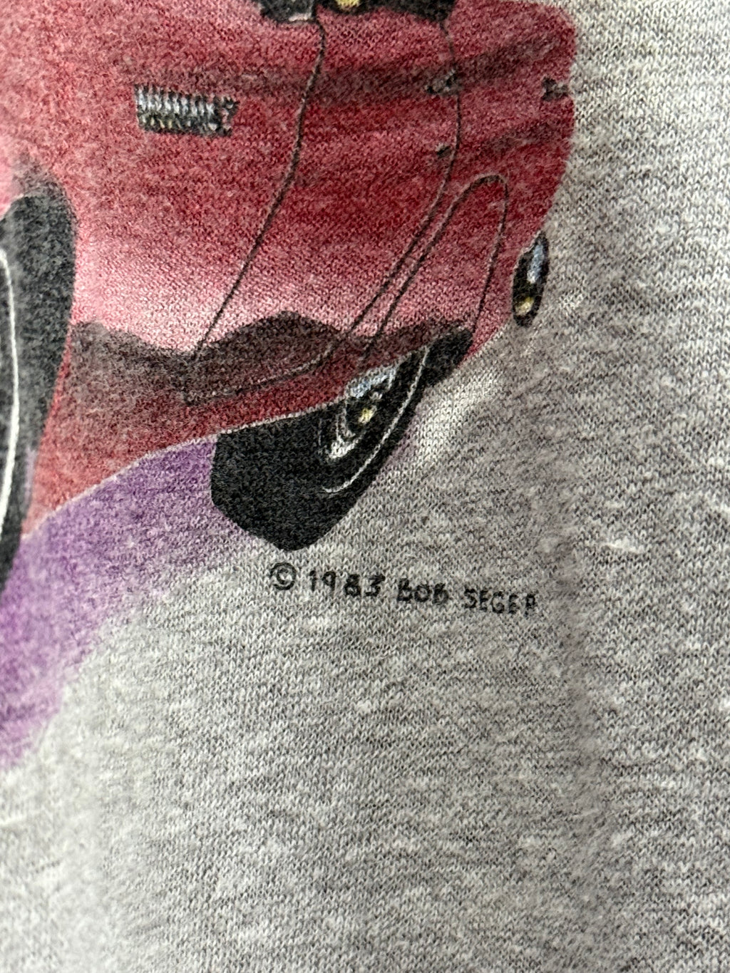 Bob Seger The Distance Tour 1983 Two Tone Tee