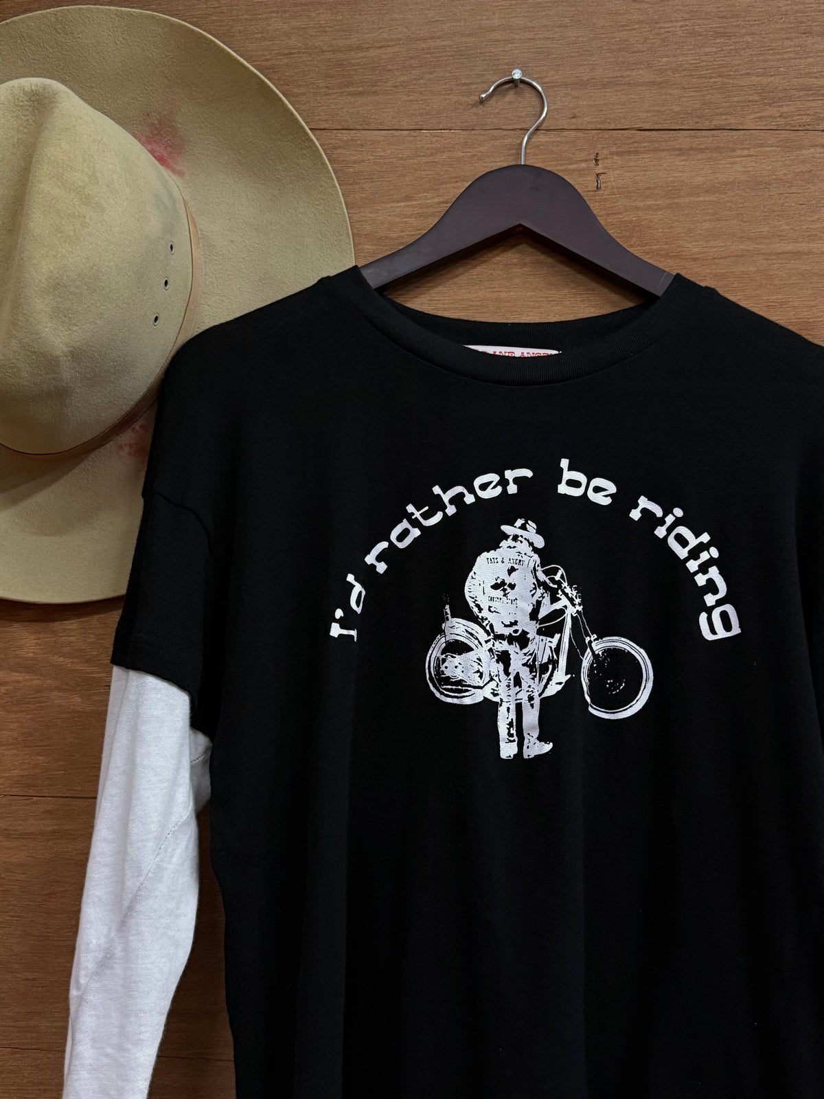 I’d rather be riding Layered Long Sleeve T-Shirt