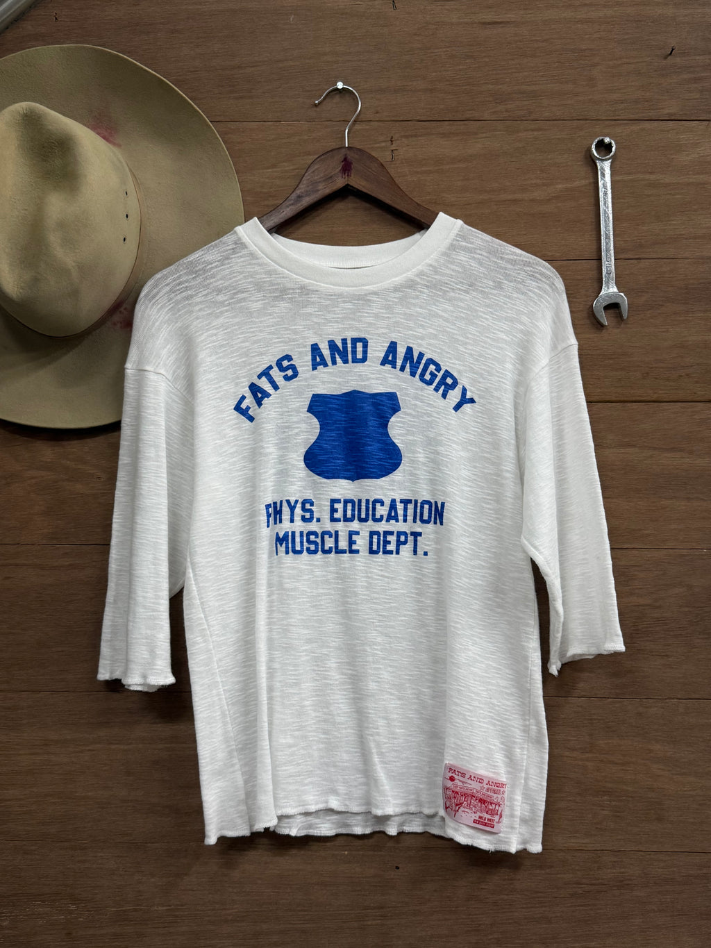 FAA Phys Ed. Muscle Dept. 3/4 sleeve T-shirt