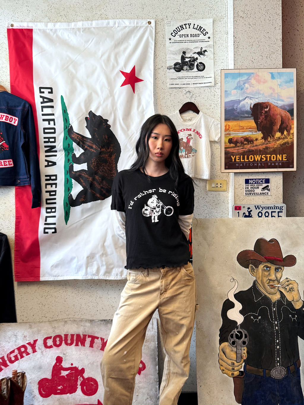 I’d rather be riding Layered Long Sleeve T-Shirt