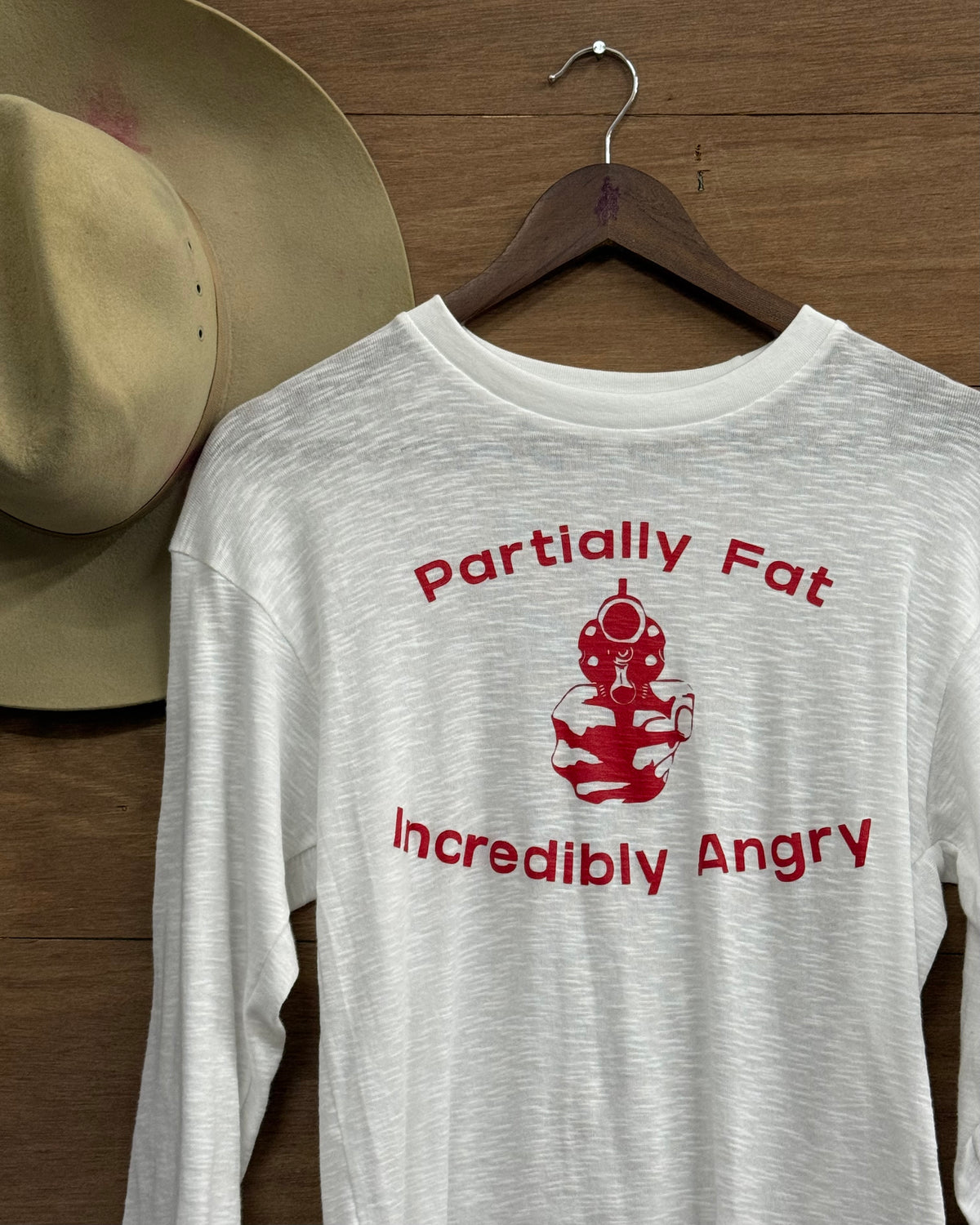 Partially Fat, Incredibly Angry 3/4 sleeve T-shirt
